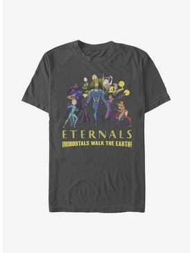 Marvel Eternals Immortals Walk The Earth T-Shirt, CHARCOAL, hi-res