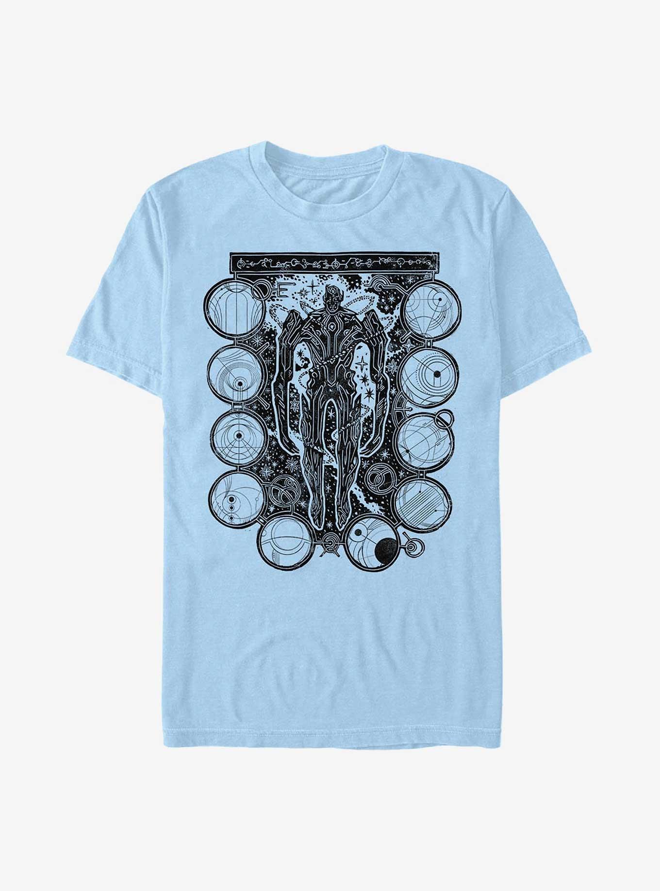 Marvel Eternals Wood Stamp T-Shirt, LT BLUE, hi-res