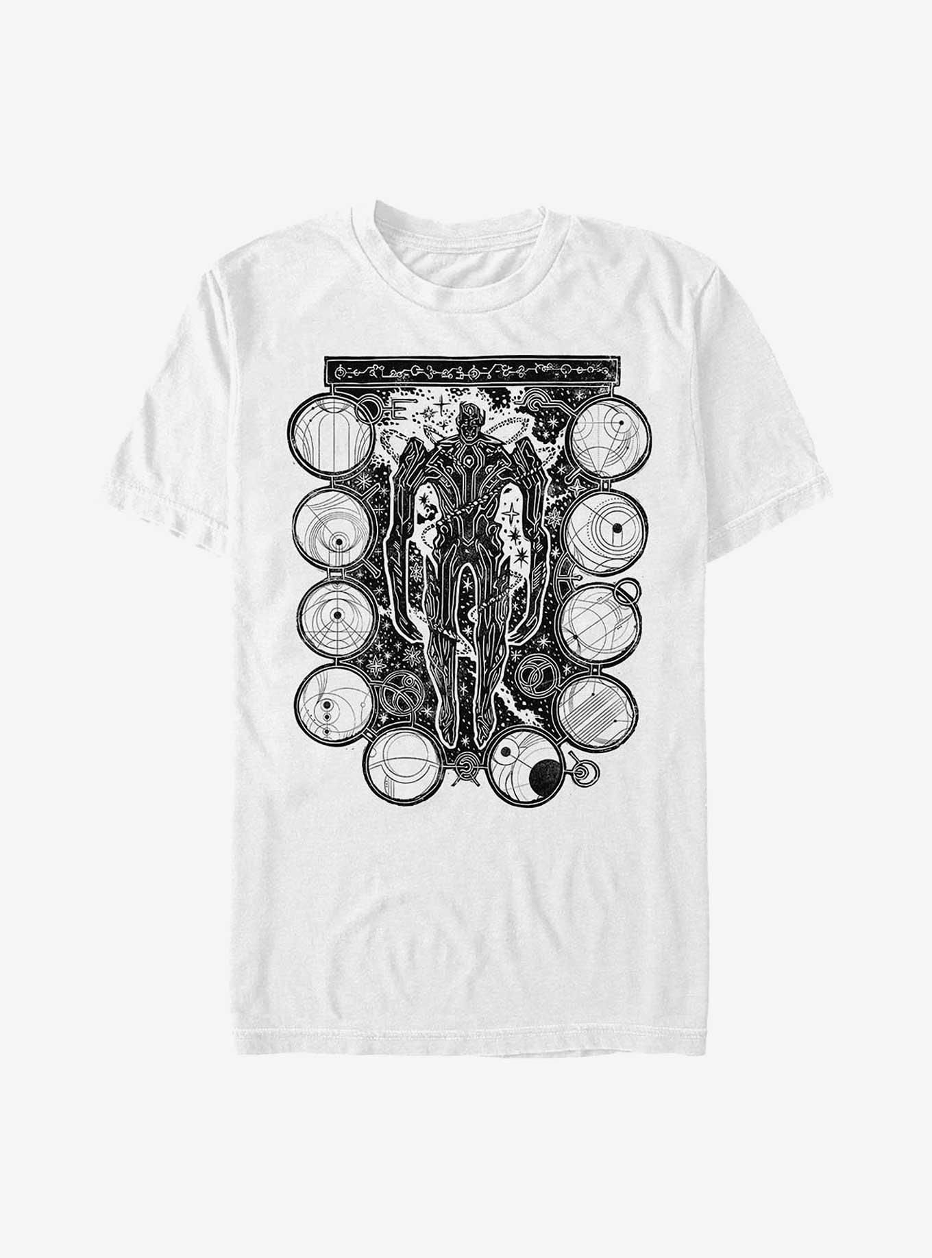 Marvel Eternals Wood Stamp T-Shirt, WHITE, hi-res