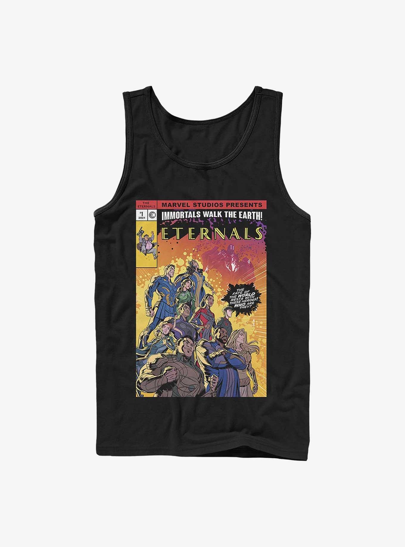 Marvel Eternals Comic Cover Tank, BLACK, hi-res