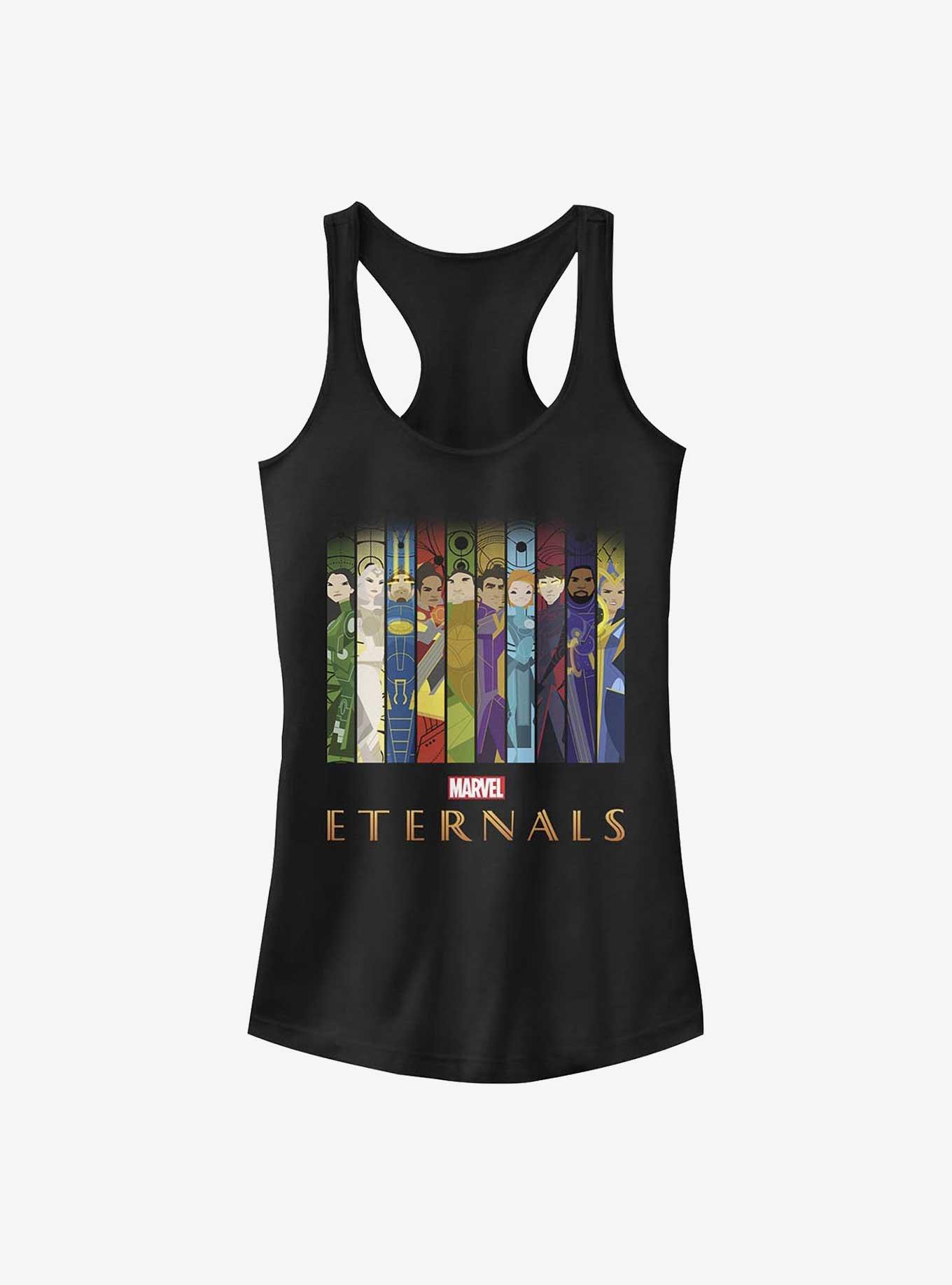 Marvel Eternals Panels Girls Tank, BLACK, hi-res