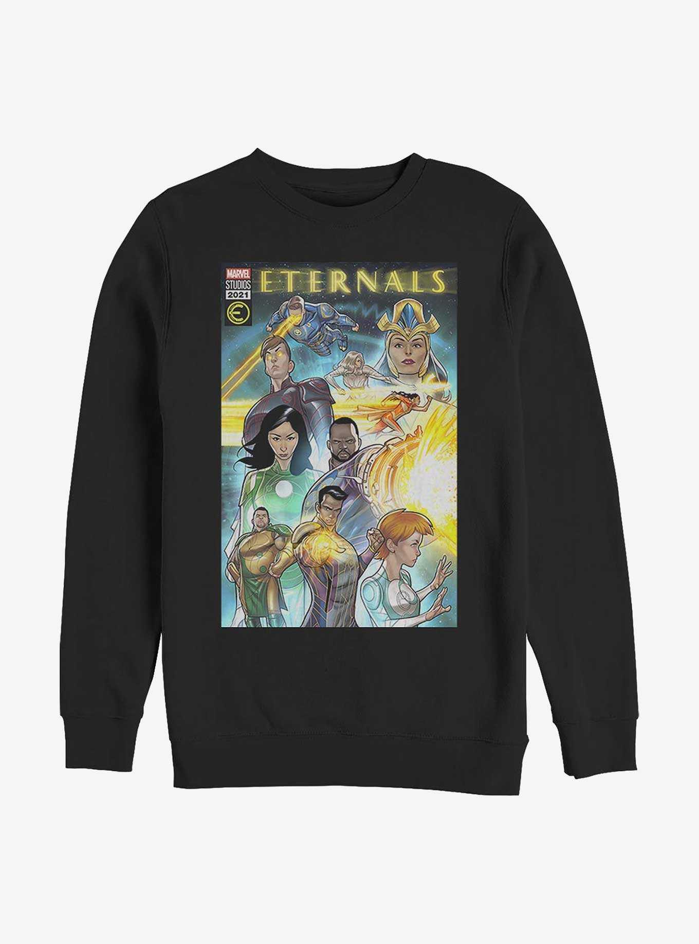 Marvel Eternals Group Comic Cover Crew Sweatshirt, , hi-res