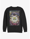 Marvel Eternals Vintage Comic Crew Sweatshirt, BLACK, hi-res