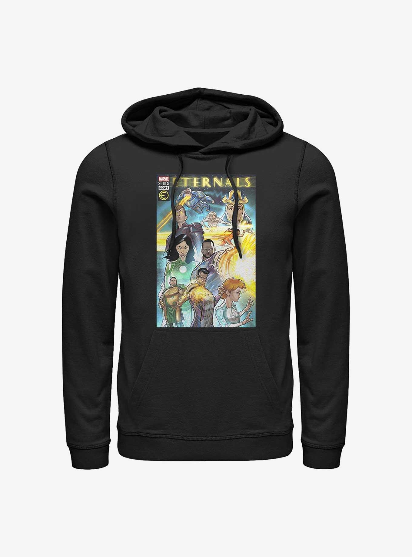 Marvel Eternals Group Comic Cover Hoodie, BLACK, hi-res