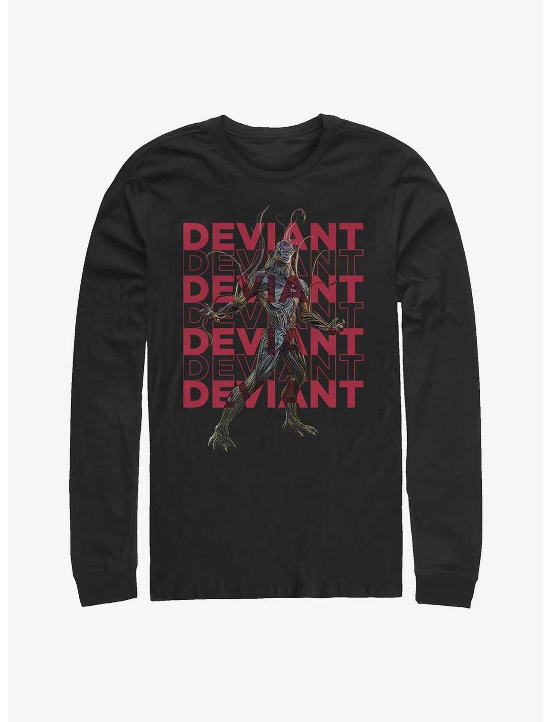 Marvel Eternals Deviant Kro Repeating Long-Sleeve T-Shirt, BLACK, hi-res