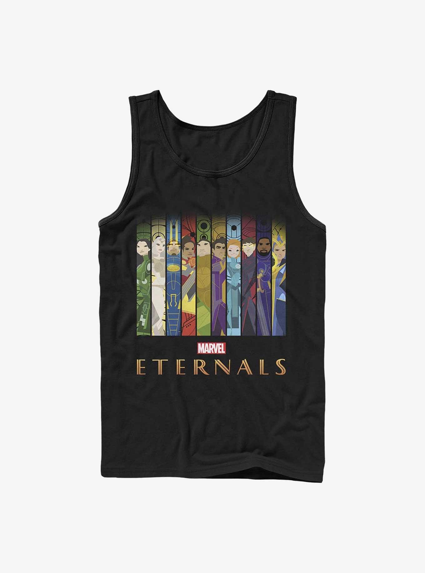 Marvel Eternals Panels Tank, BLACK, hi-res