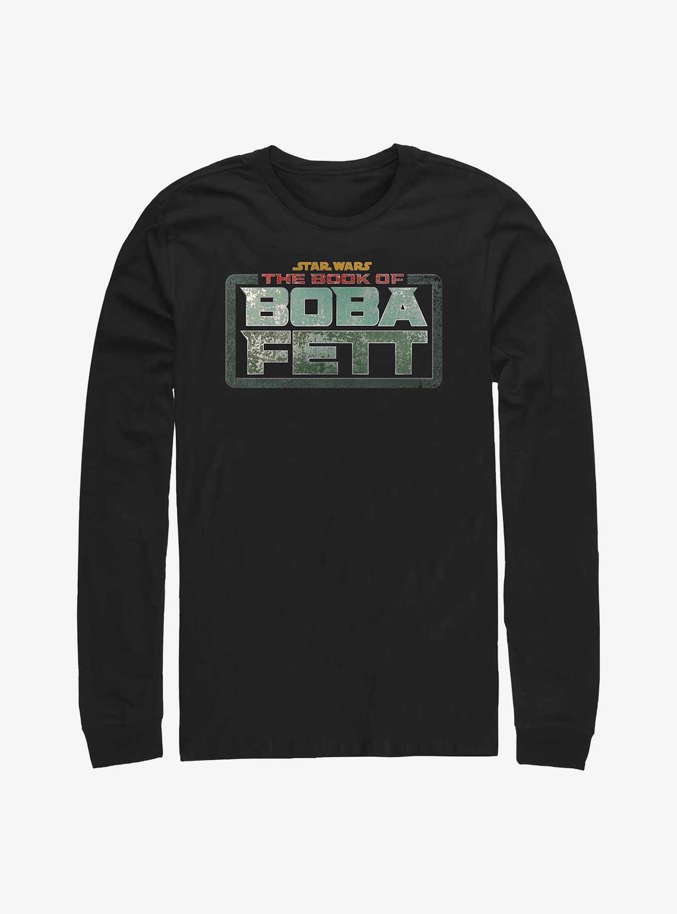Star Wars The Book of Boba Fett Main Logo Long-Sleeve T-Shirt, BLACK, hi-res