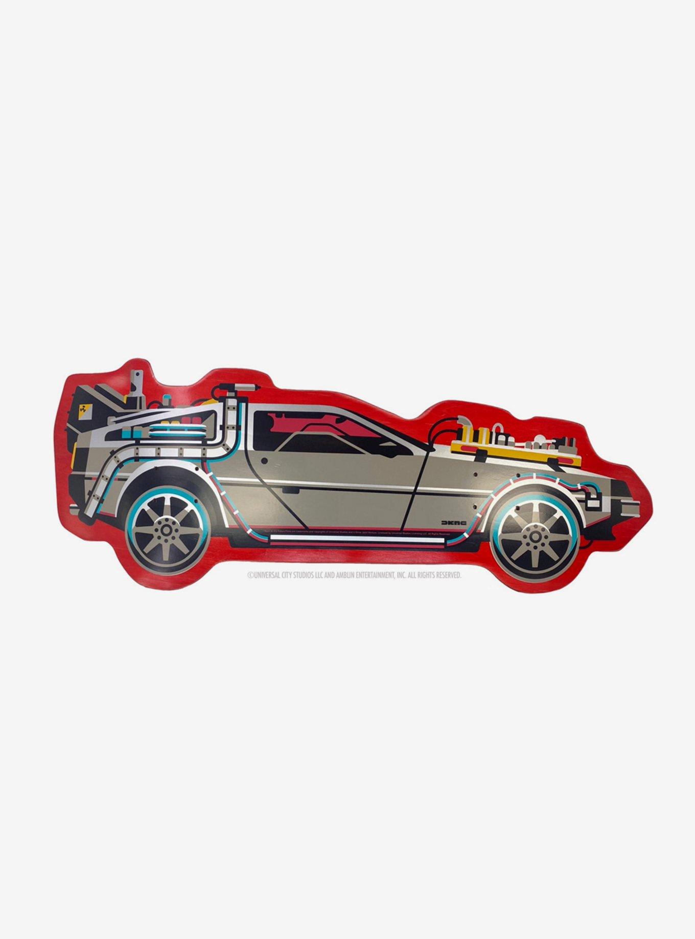 3DRetro Back to The Future PART III Delorean Shaped Skateboard Deck, , hi-res