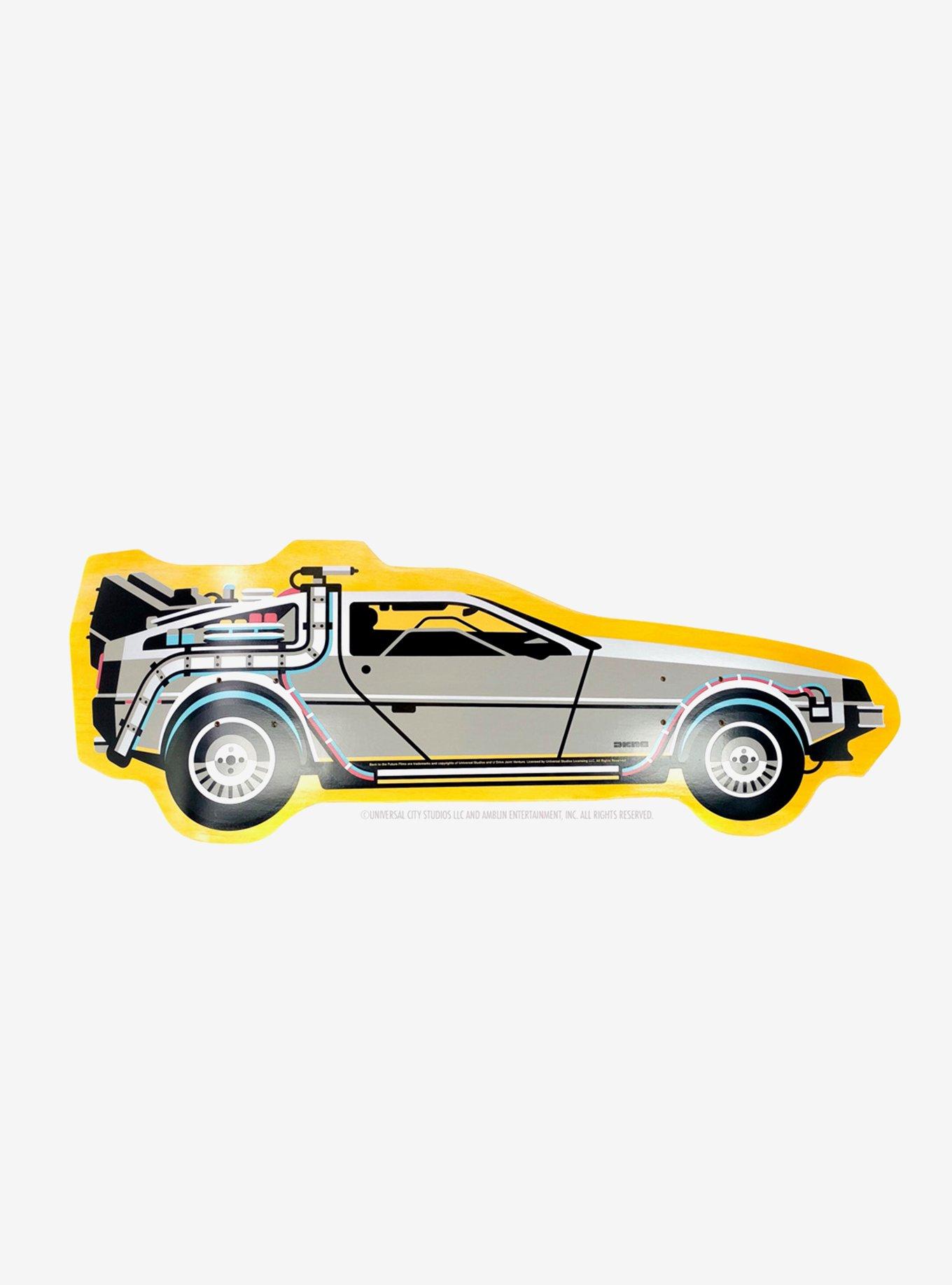 3D Retro Back to The Future PART I Delorean shaped Skateboard, , hi-res