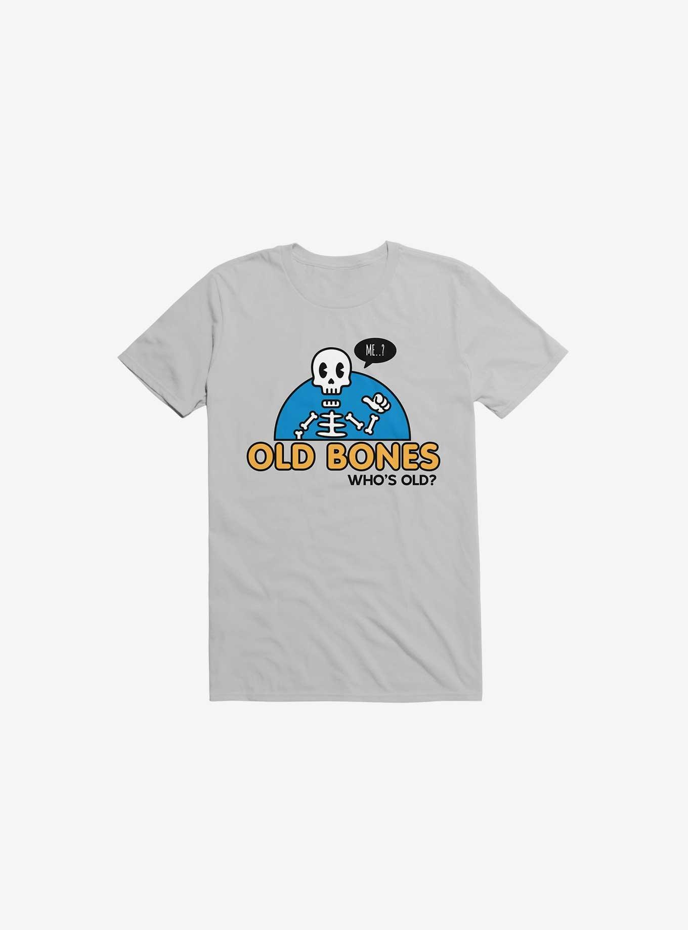 Old Bones, Who's Old? T-Shirt, ICE GREY, hi-res