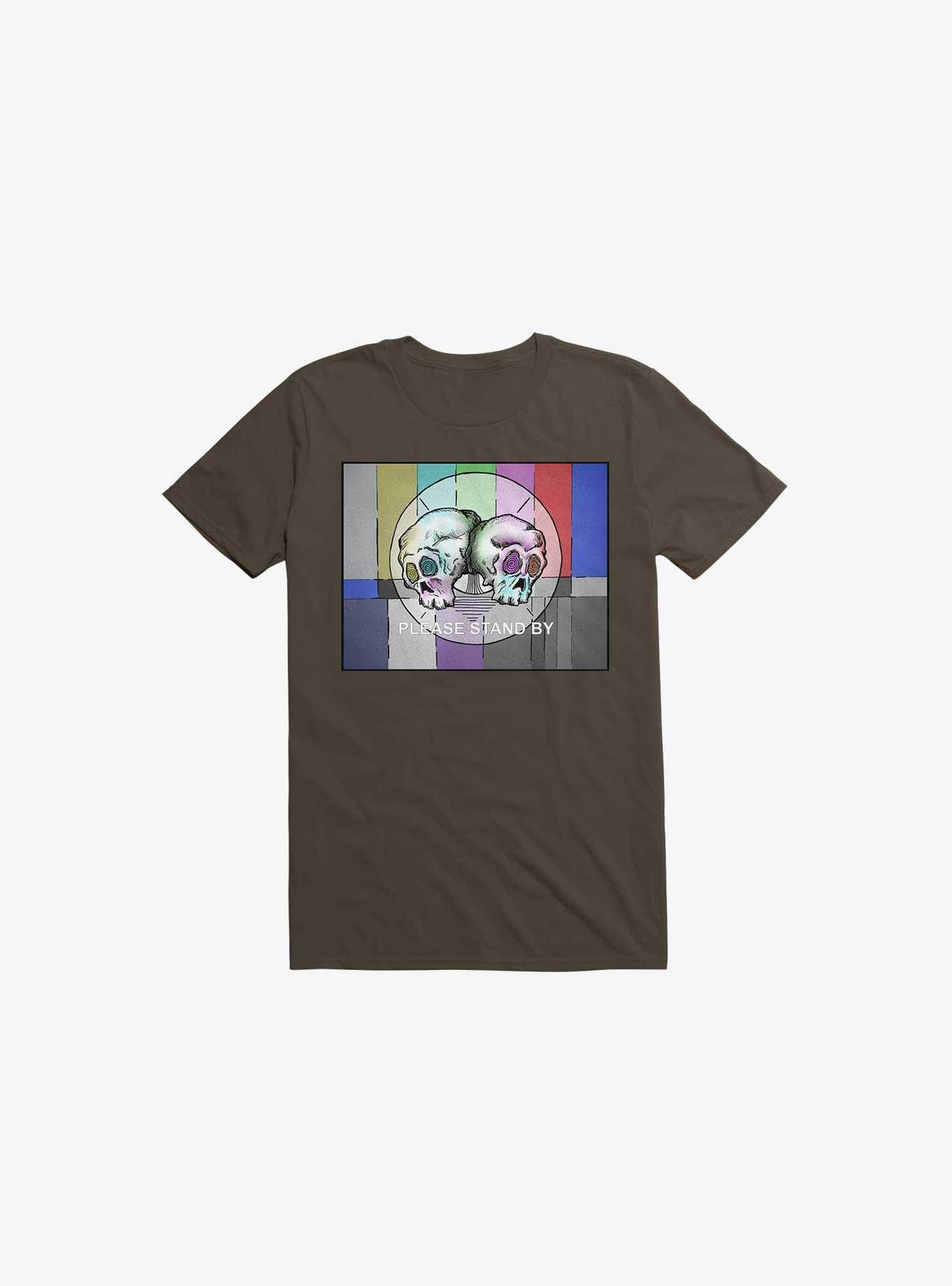 Please Stand By... T-Shirt, BROWN, hi-res