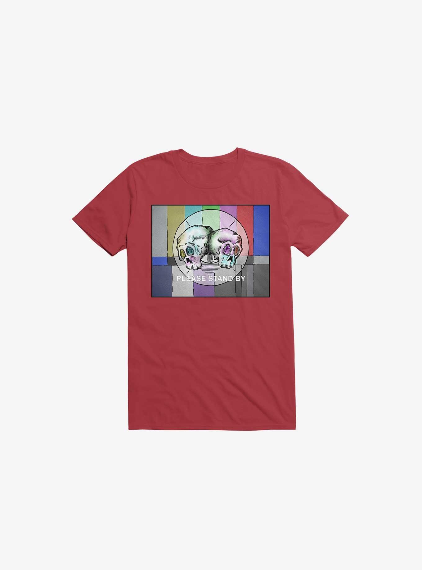 Please Stand By... T-Shirt, RED, hi-res