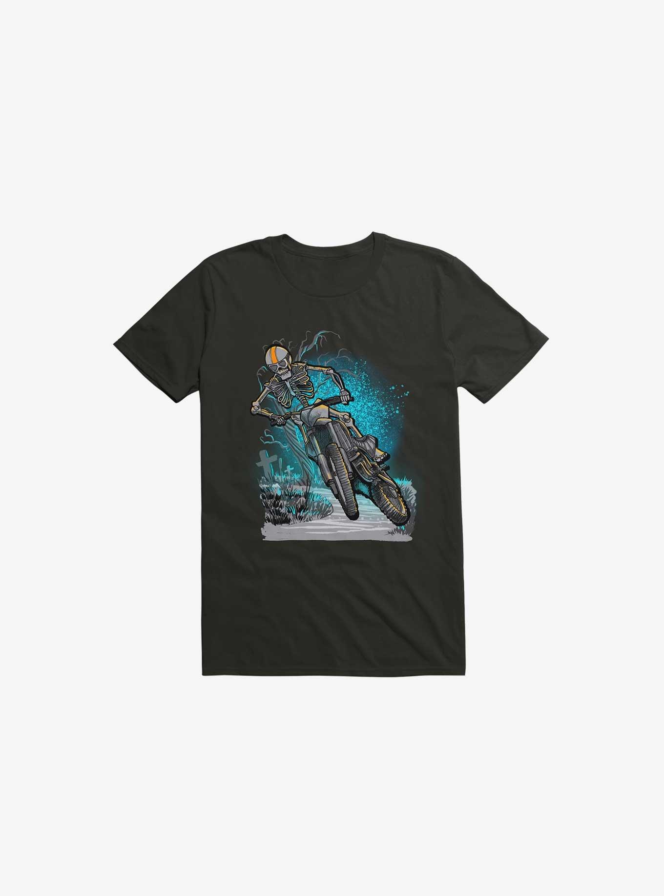 Skeleton Rider T-Shirt, BLACK, hi-res