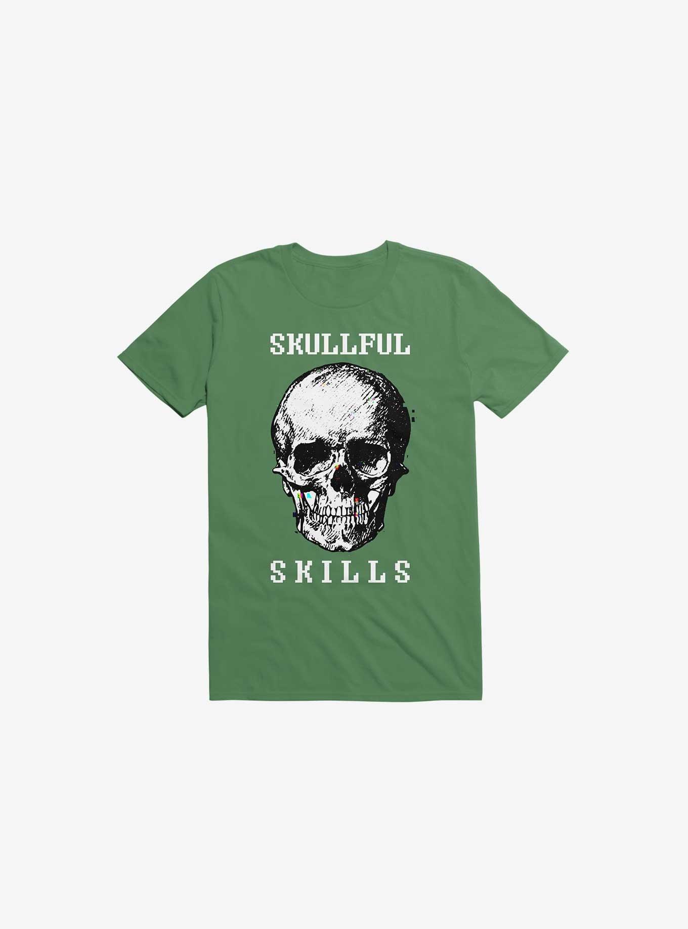 Skullful Skills T-Shirt, IRISH GREEN, hi-res