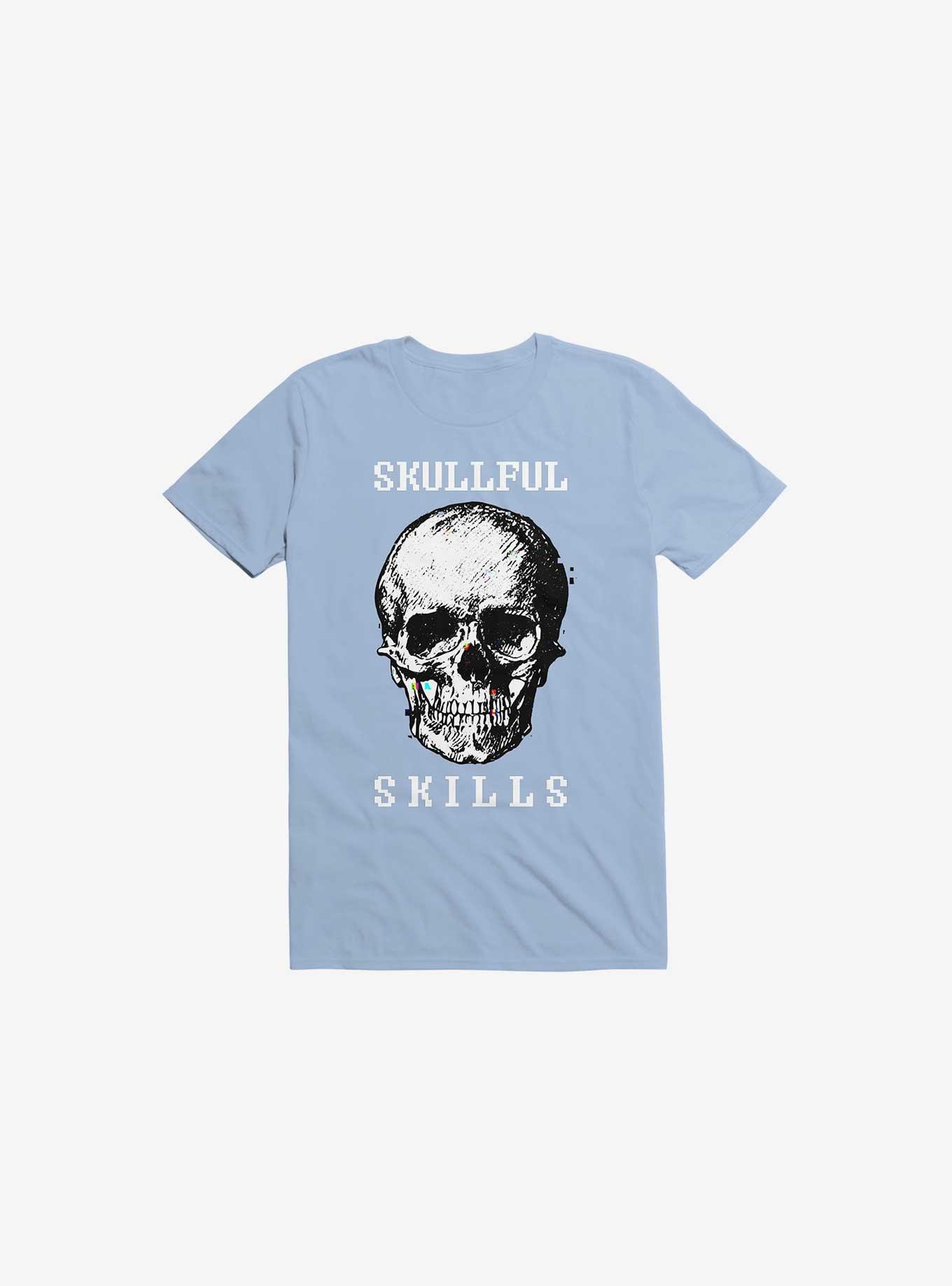 Skullful Skills T-Shirt, LIGHT BLUE, hi-res