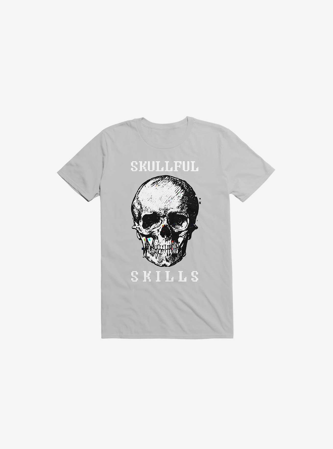 Skullful Skills T-Shirt, ICE GREY, hi-res
