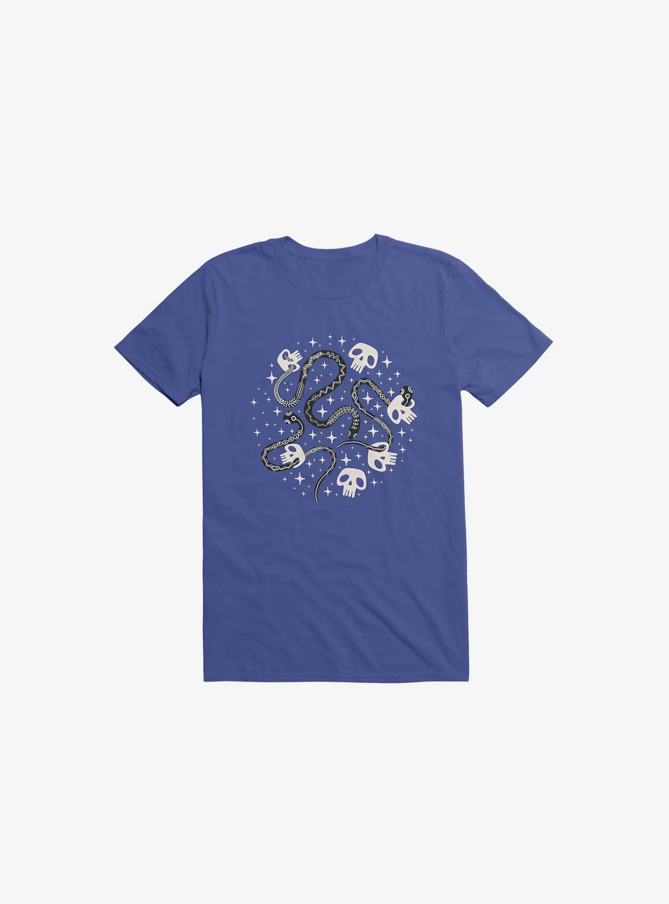 Skulls and Snakes T-Shirt, ROYAL, hi-res