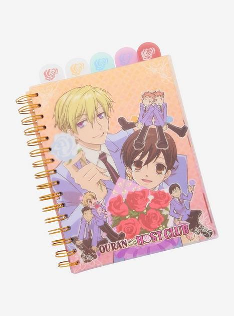 Ouran High School Host Club Rose Tabbed Journal