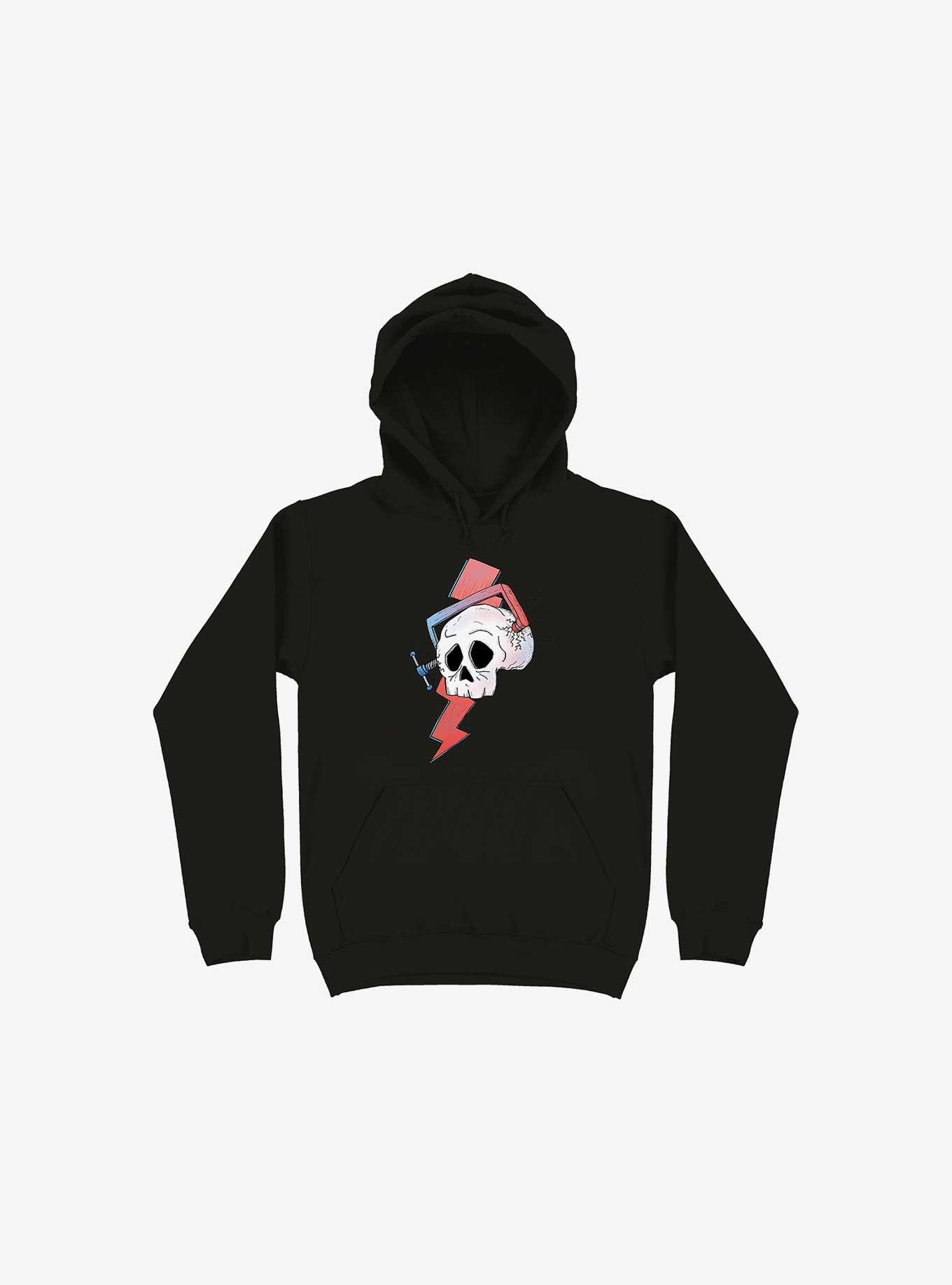 Migraine Skull Hoodie, BLACK, hi-res