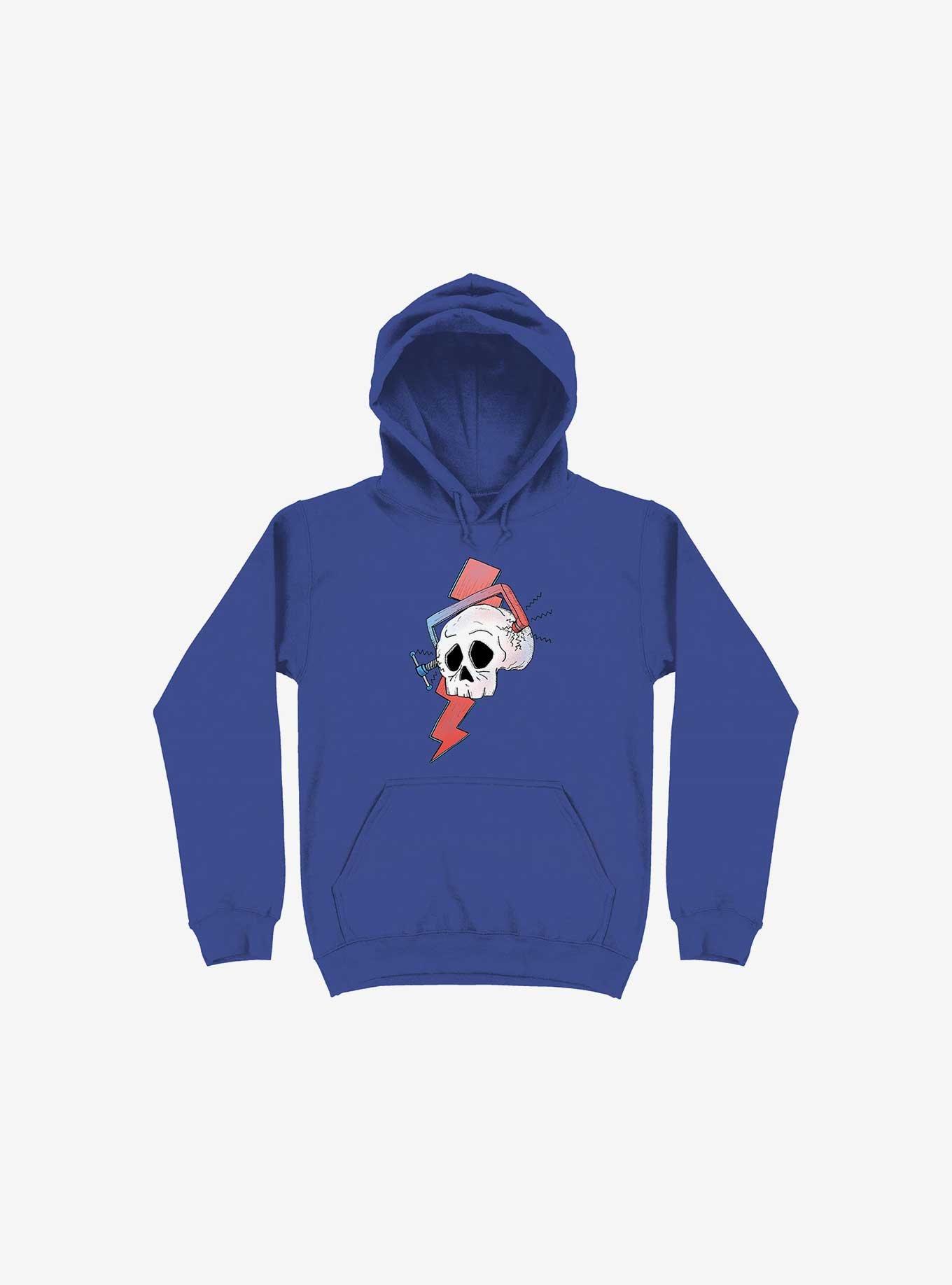 Migraine Skull Hoodie, ROYAL, hi-res