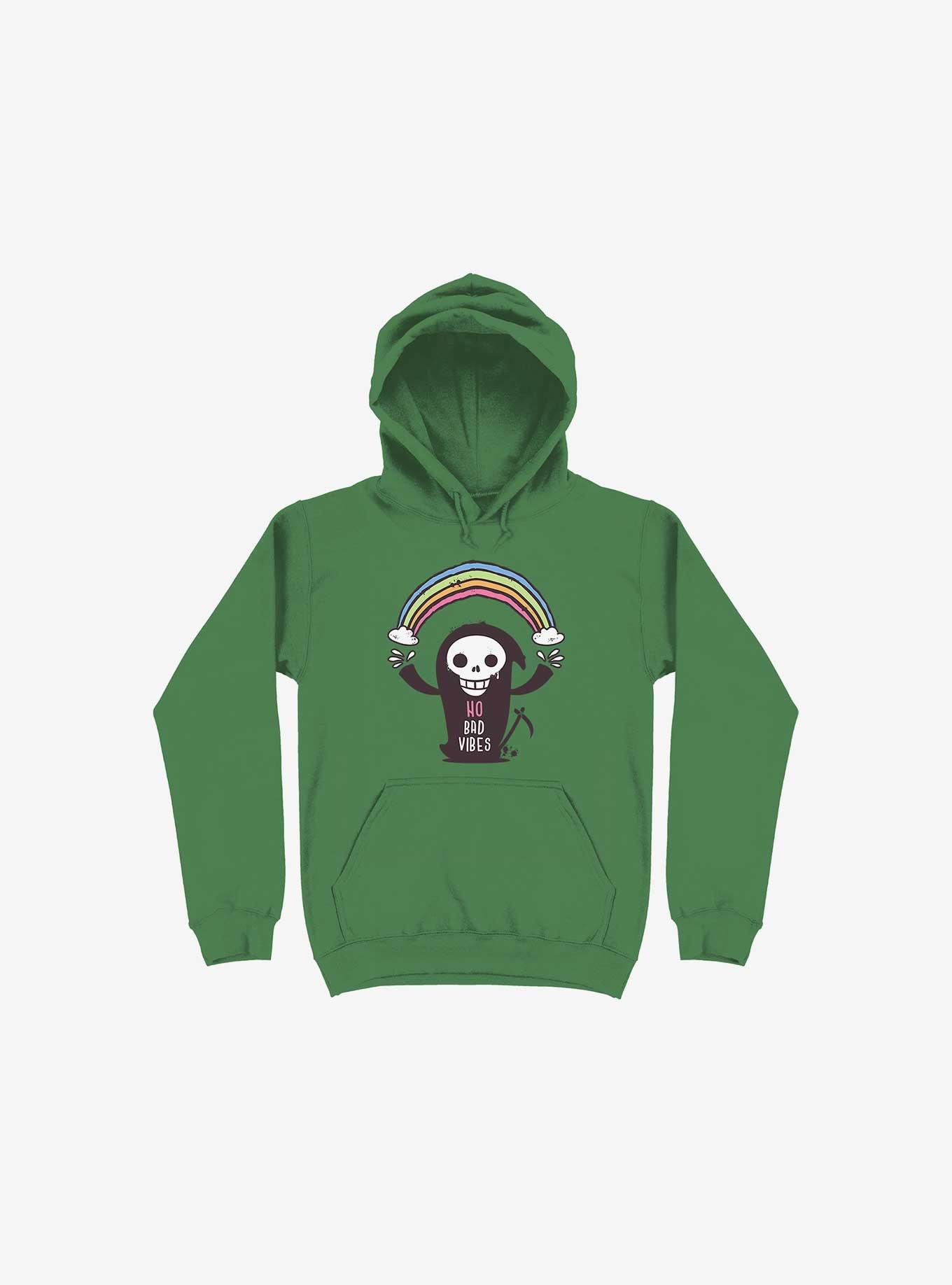 No Bad Vibes! Hoodie, KELLY GREEN, hi-res