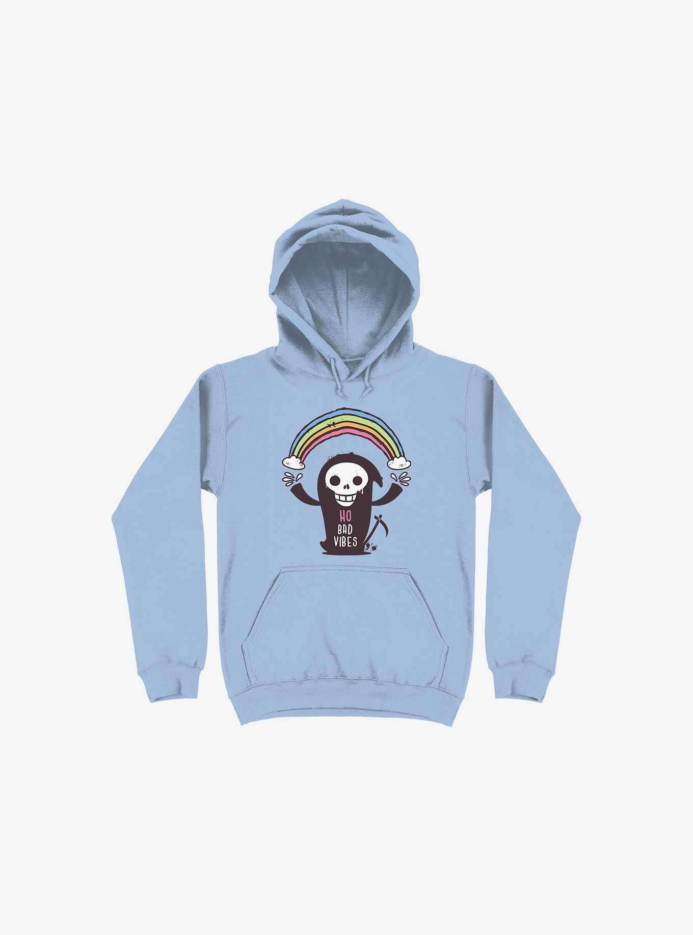 No Bad Vibes! Hoodie, LIGHT BLUE, hi-res