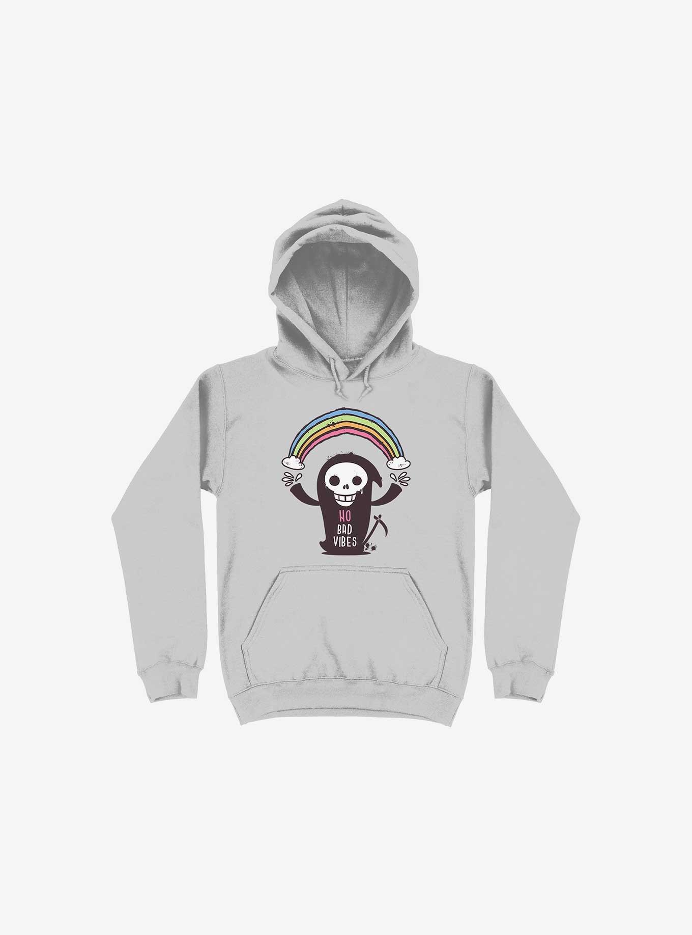 No Bad Vibes! Hoodie, SILVER, hi-res