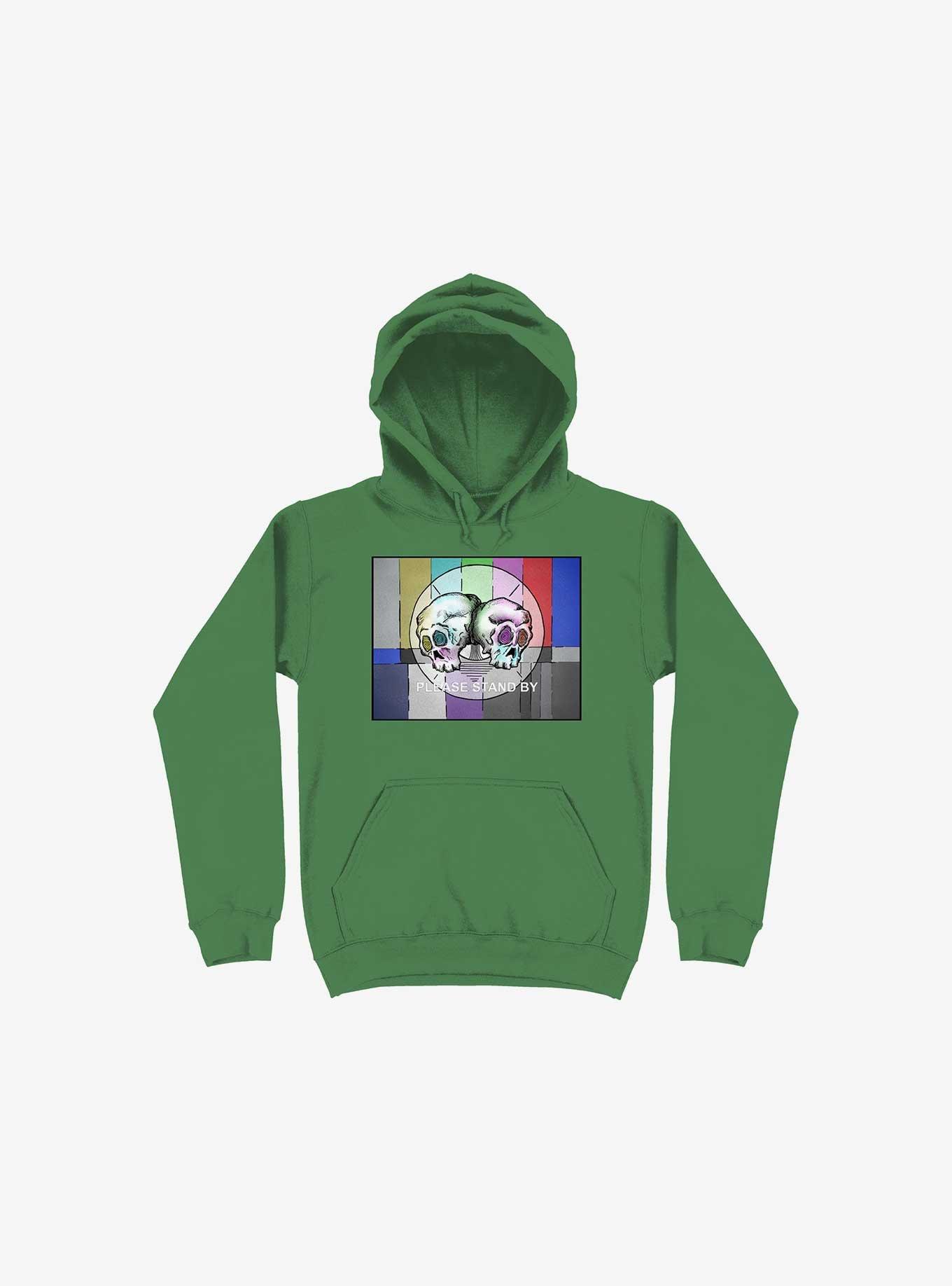 Please Stand By... Hoodie, KELLY GREEN, hi-res