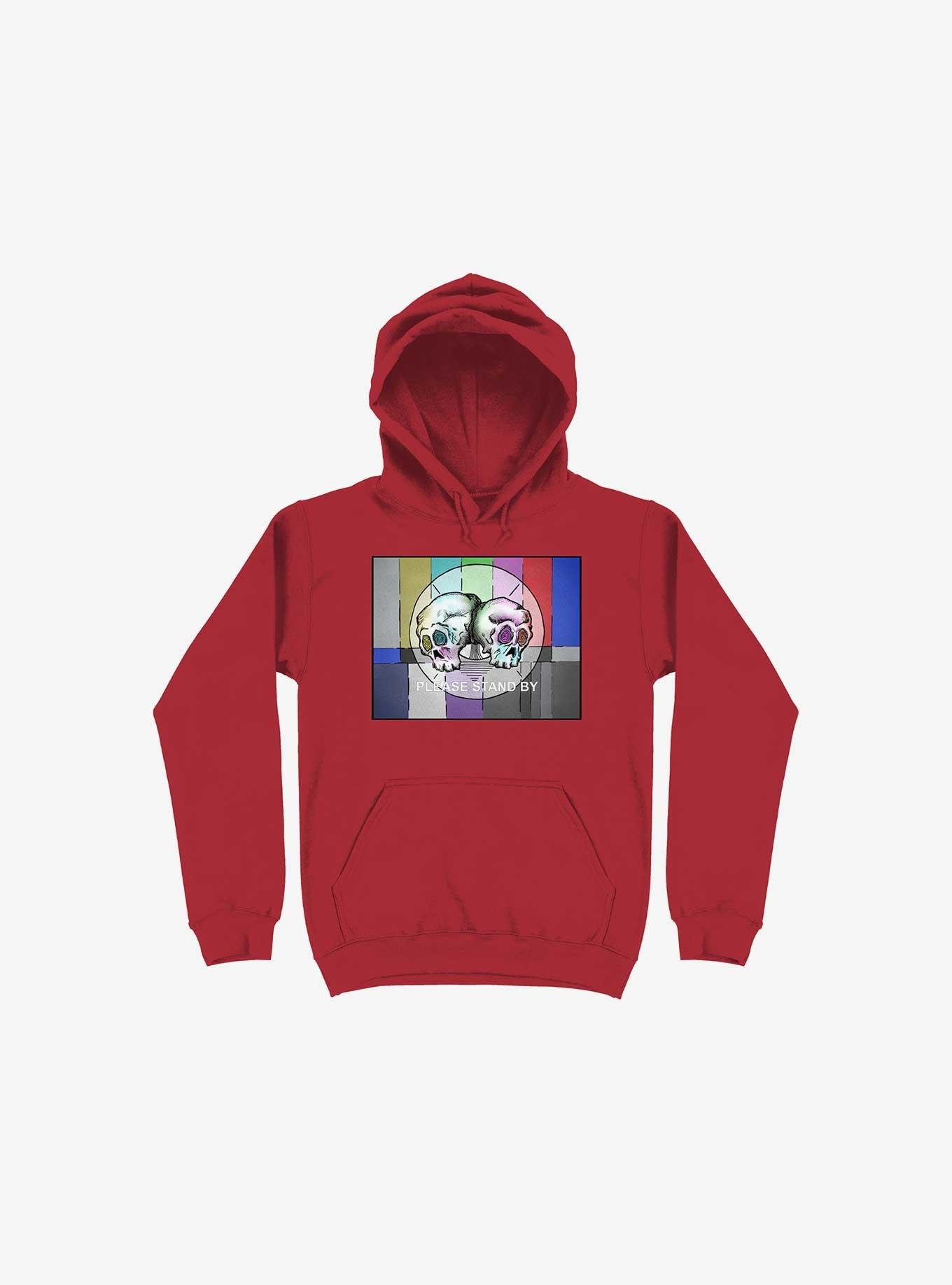 Please Stand By... Hoodie, RED, hi-res