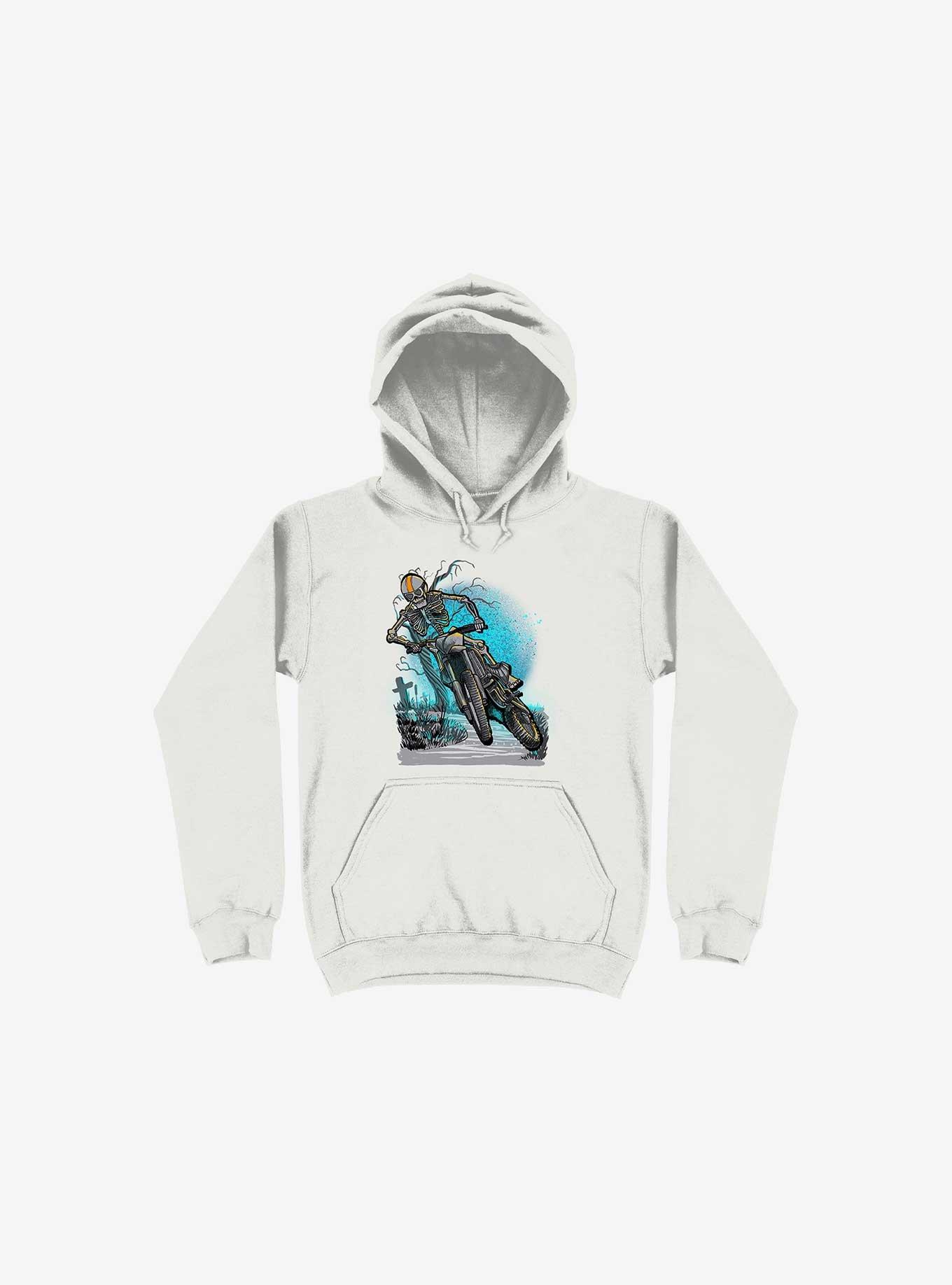 Skeleton Rider Hoodie, WHITE, hi-res