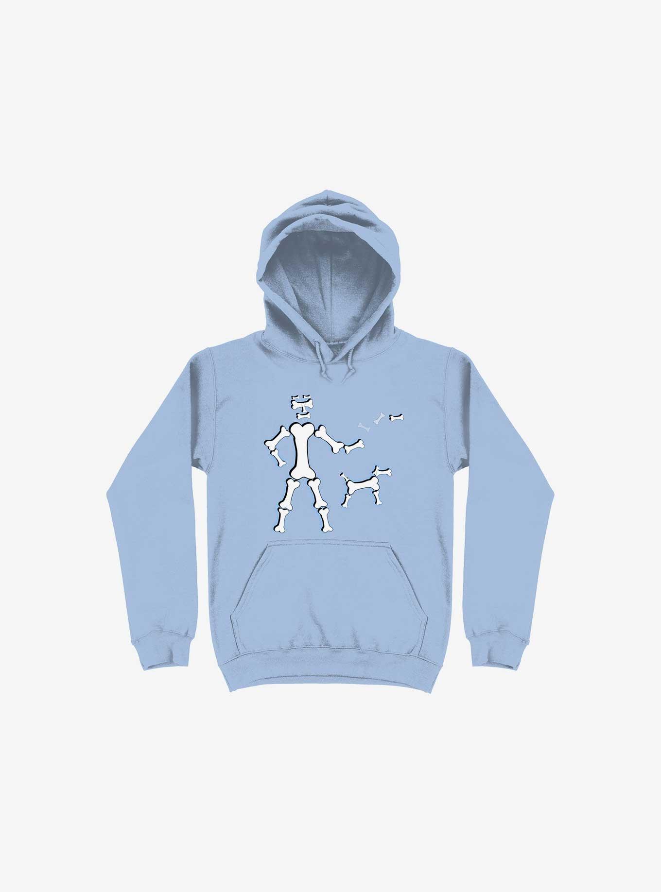 Skeleton?S Best Friend Hoodie, LIGHT BLUE, hi-res