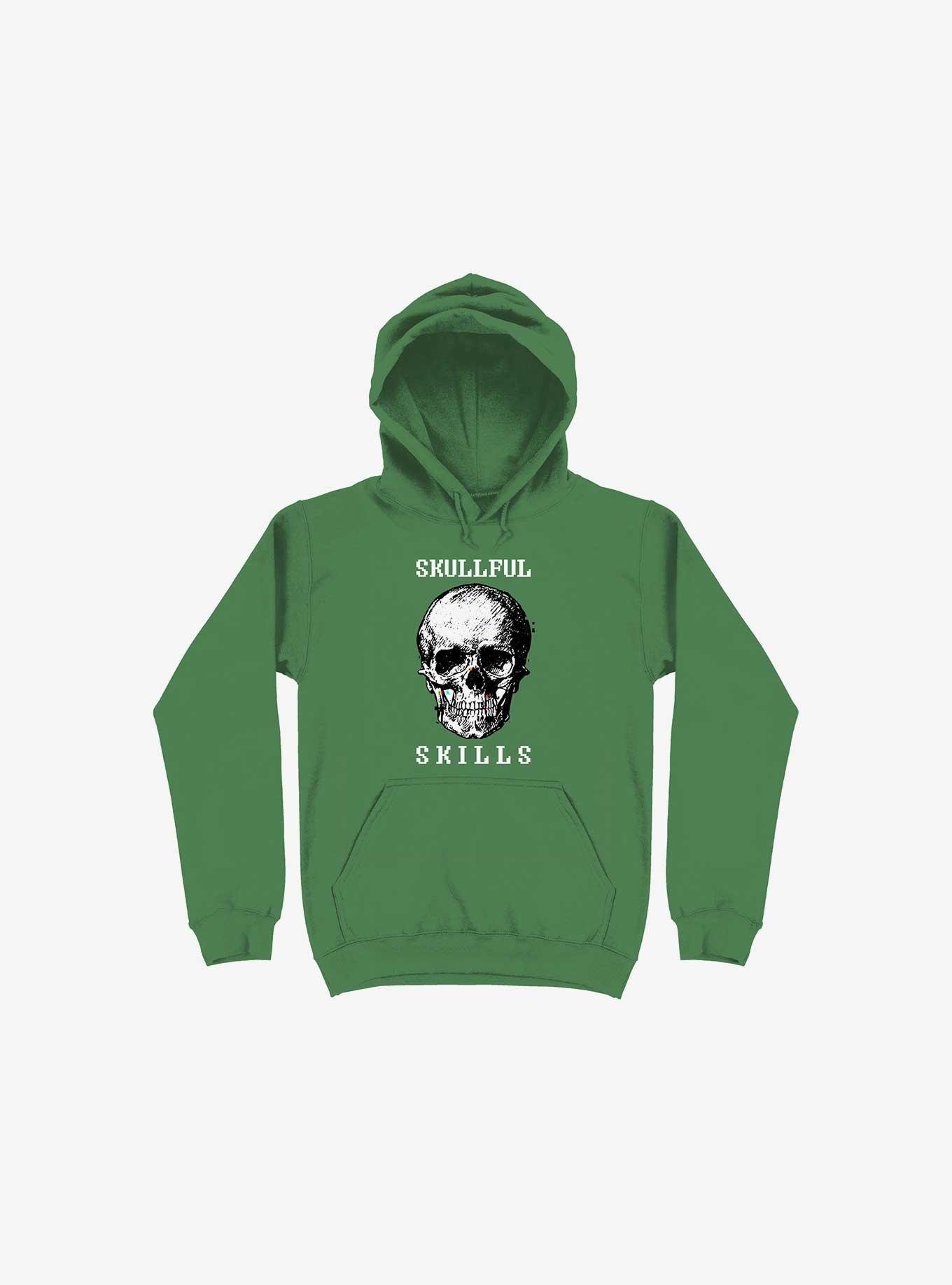 Skullful Skills Hoodie, KELLY GREEN, hi-res