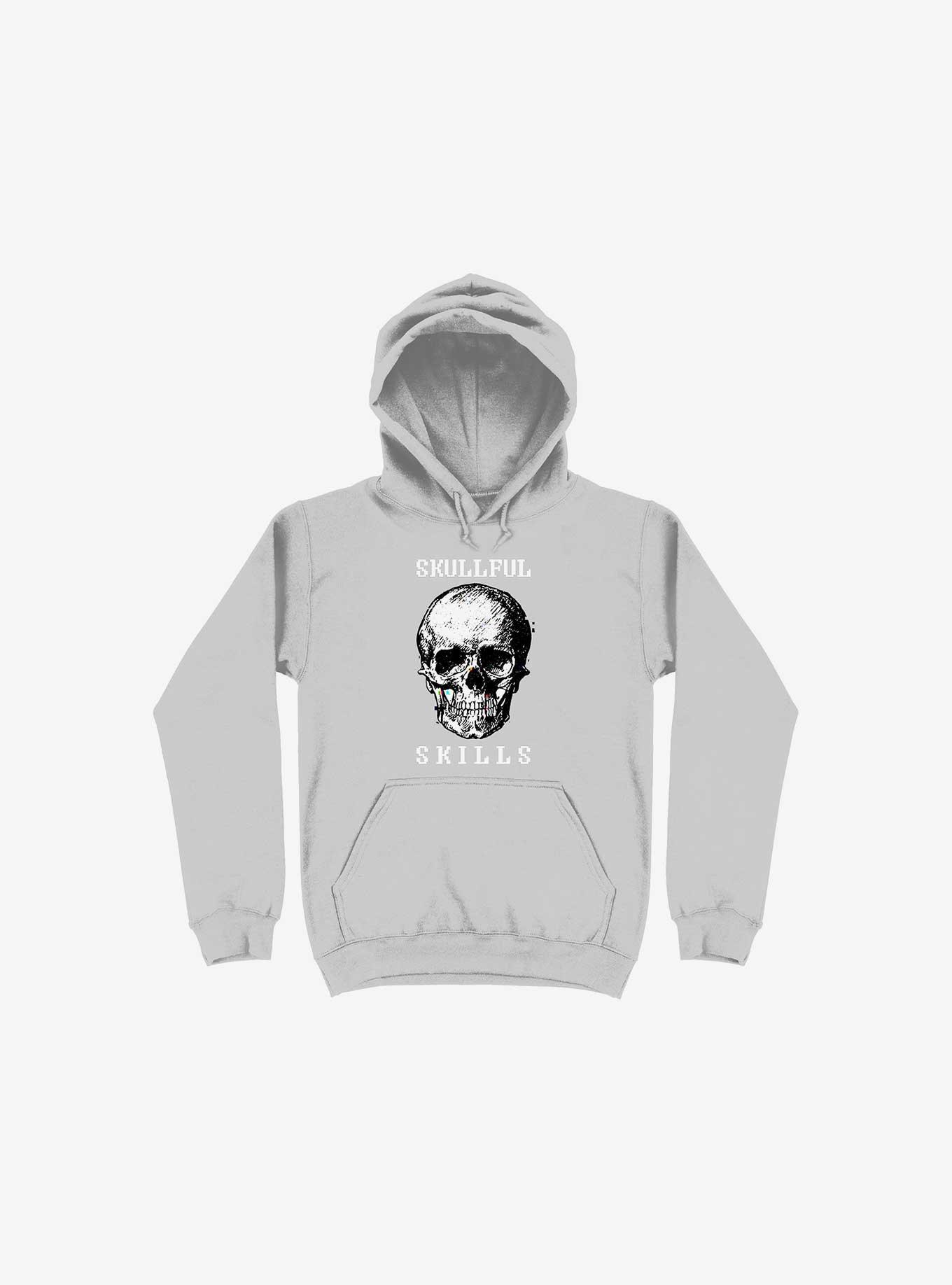 Skullful Skills Hoodie, SILVER, hi-res
