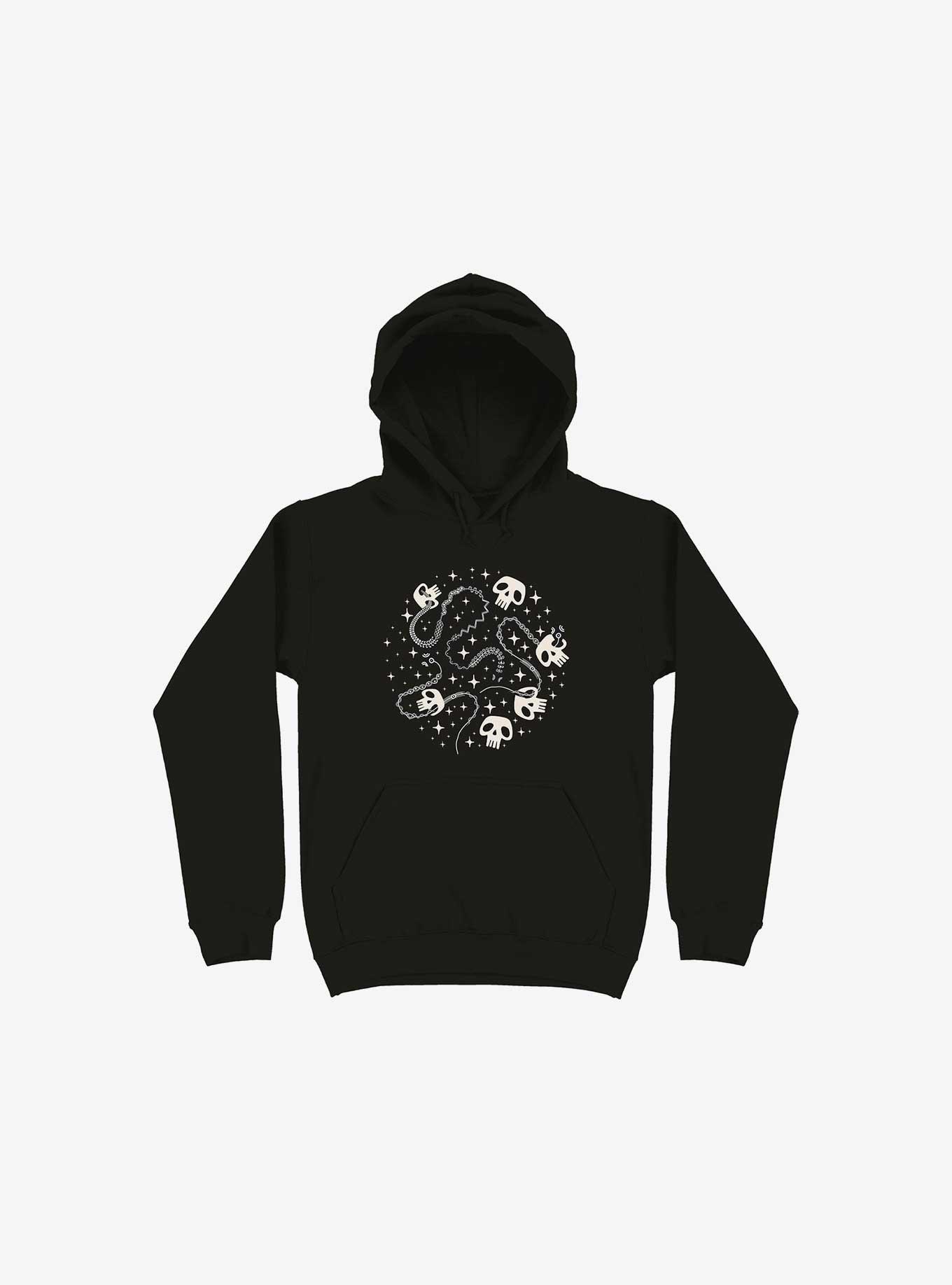 Skulls And Snakes Hoodie, BLACK, hi-res