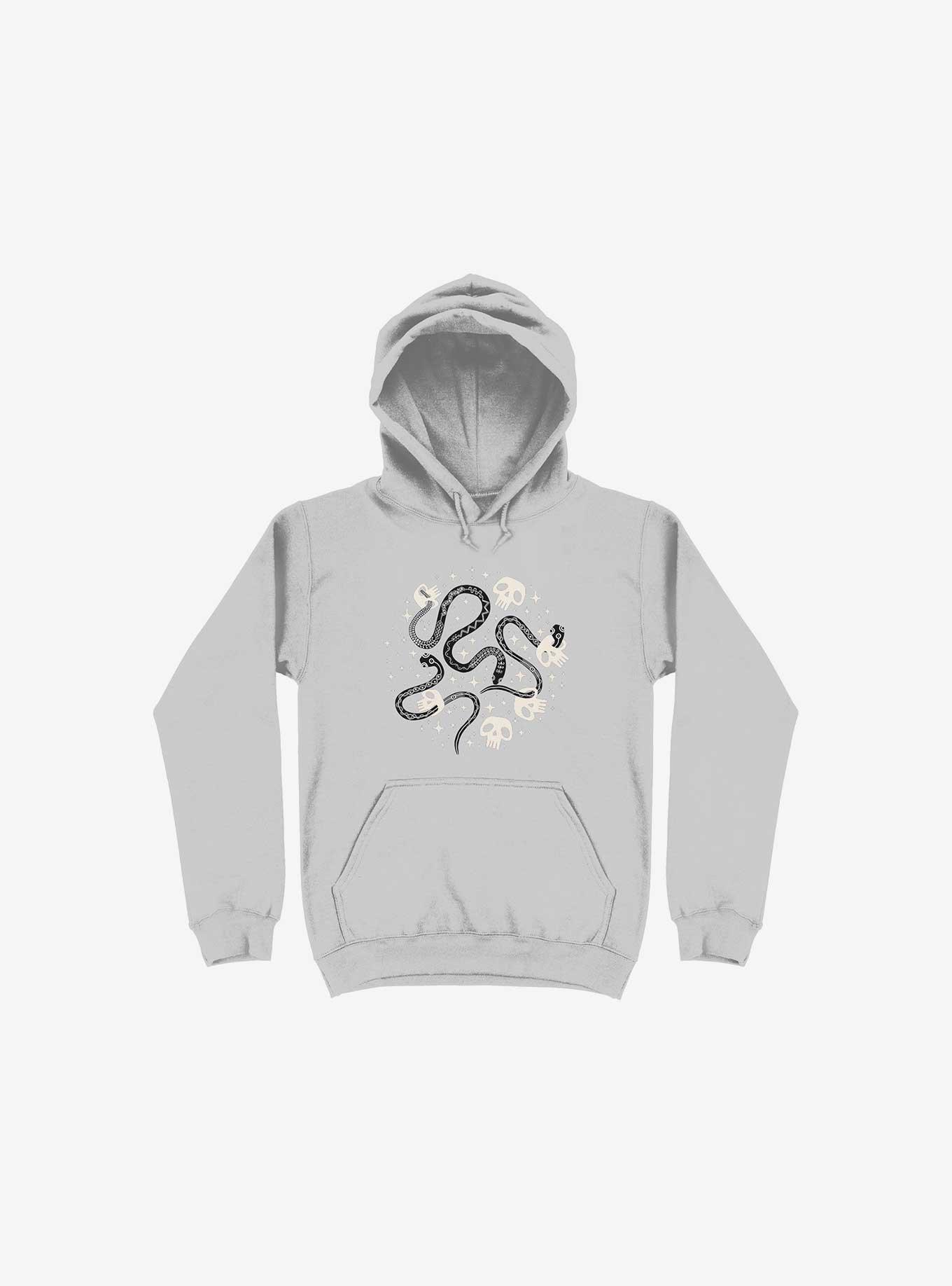 Skulls And Snakes Hoodie, SILVER, hi-res