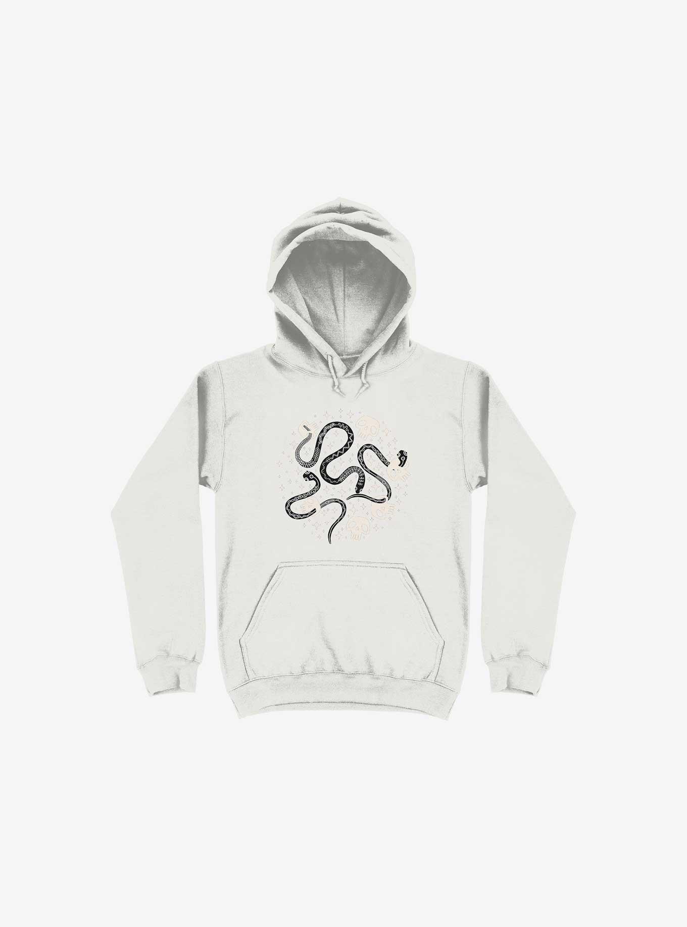 Skulls And Snakes Hoodie, WHITE, hi-res