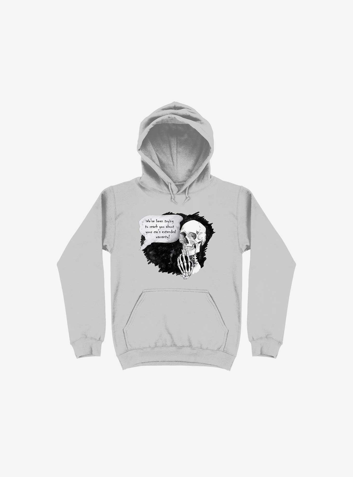 We've Been Trying To Reach You... Hoodie, SILVER, hi-res