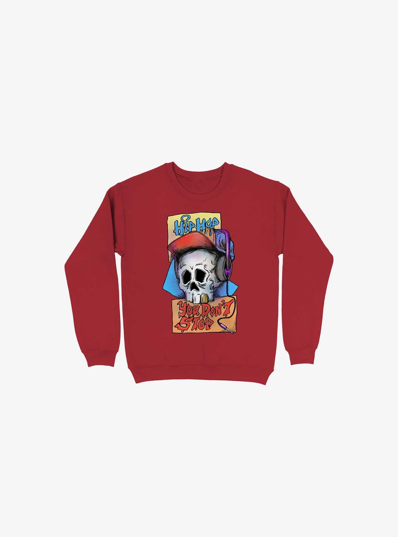 Hip Hop You Don't Stop - Sweatshirt, RED, hi-res