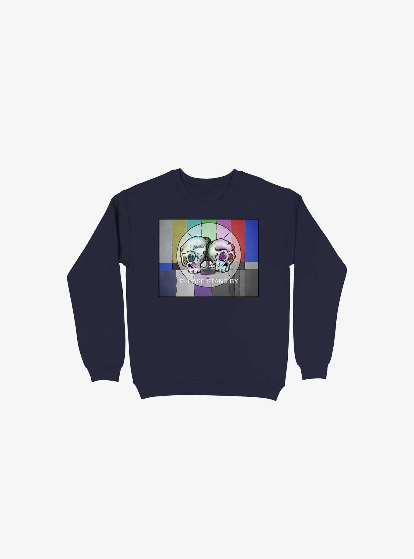 Please Stand By... Sweatshirt, NAVY, hi-res