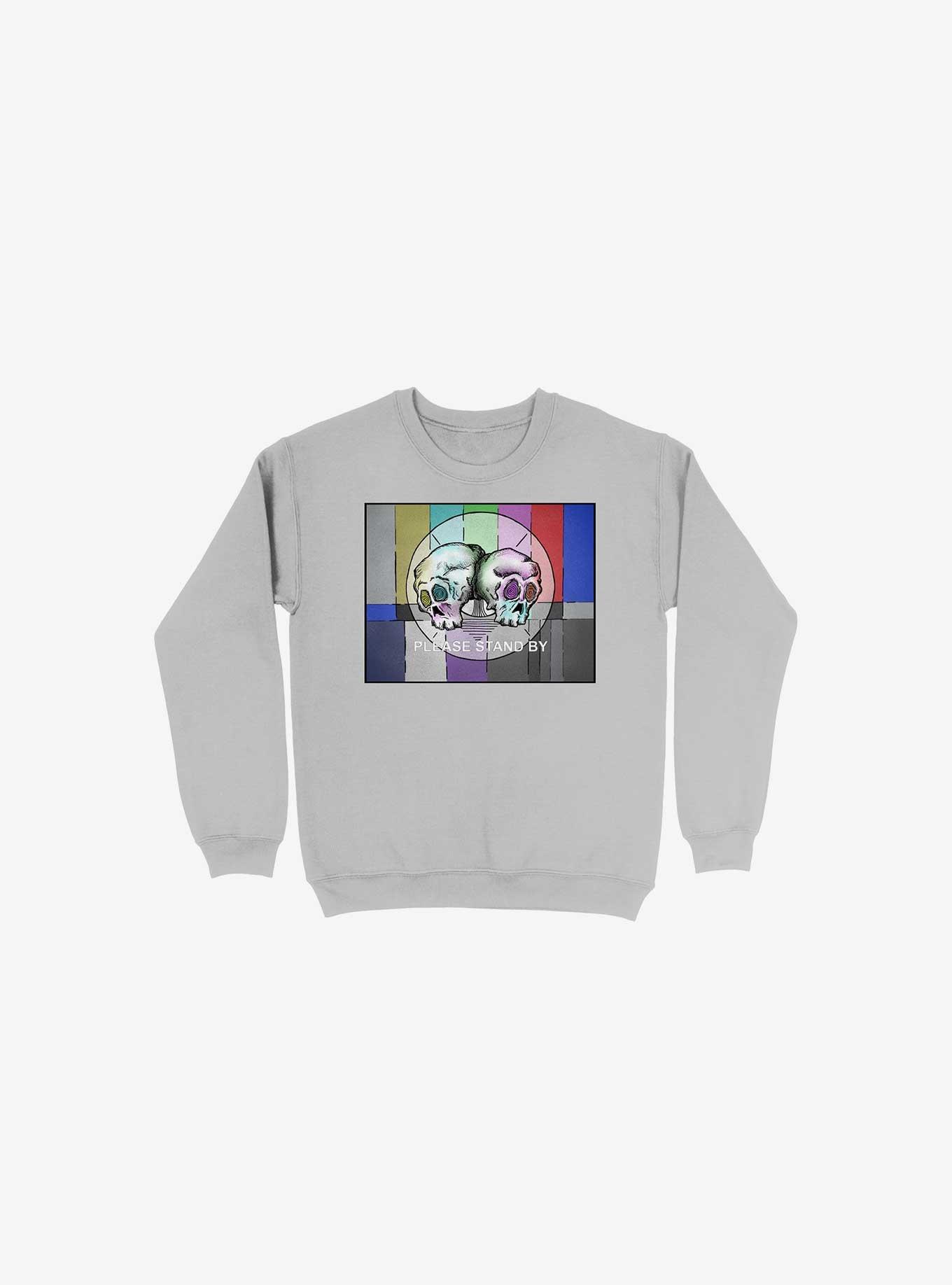 Please Stand By... Sweatshirt, SILVER, hi-res