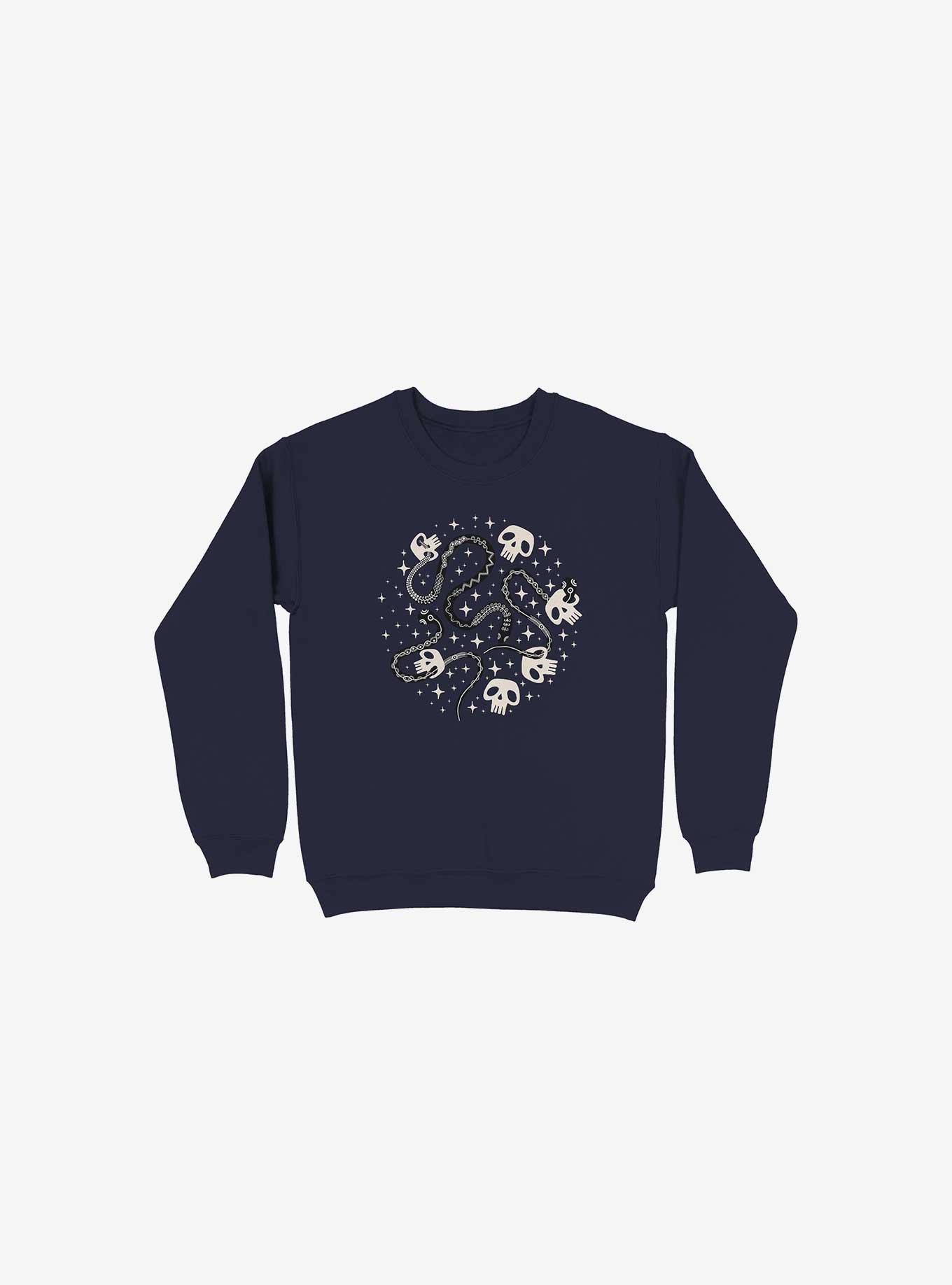 Skulls And Snakes Sweatshirt, NAVY, hi-res