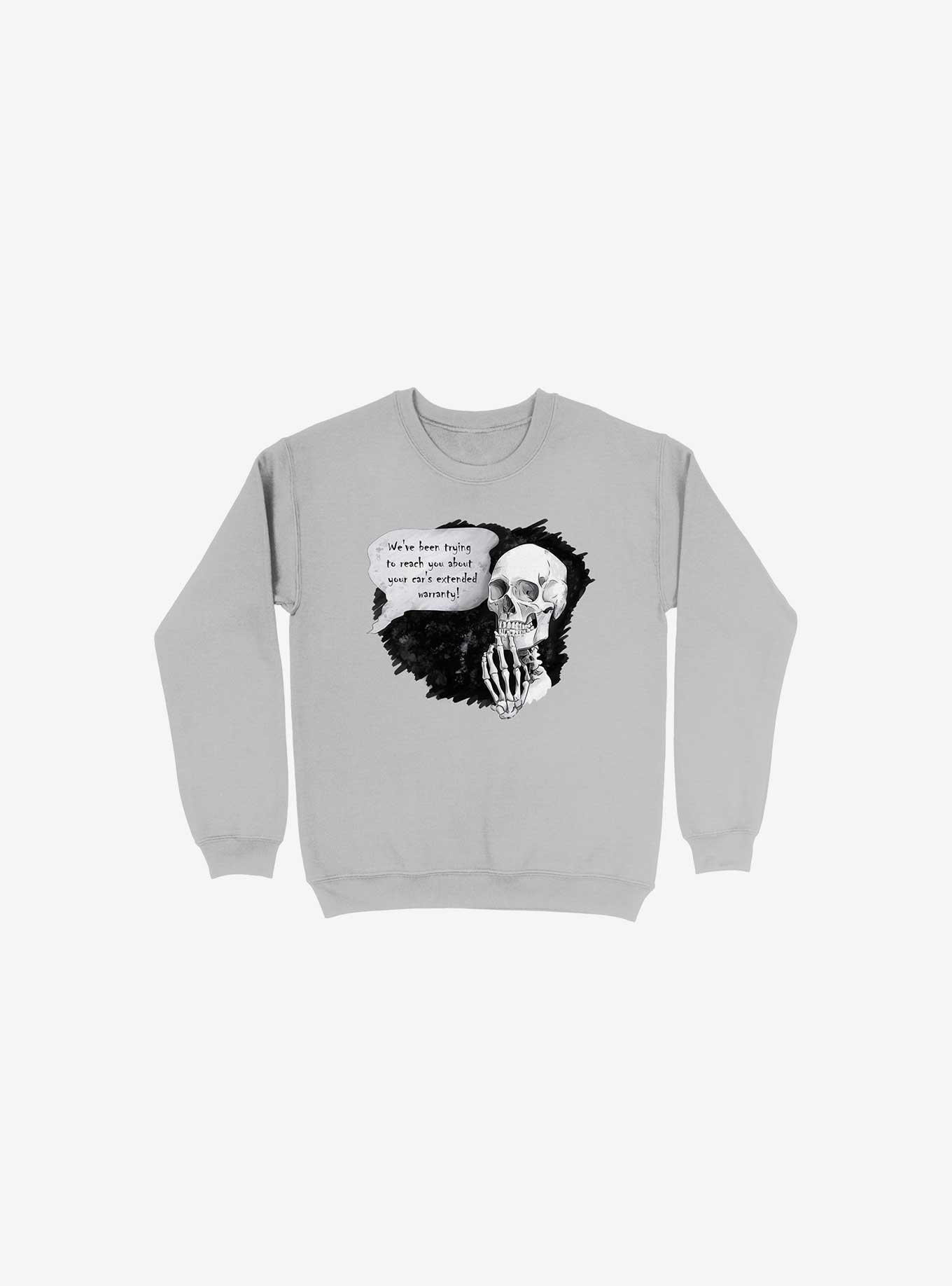 We've Been Trying To Reach You... Sweatshirt, SILVER, hi-res