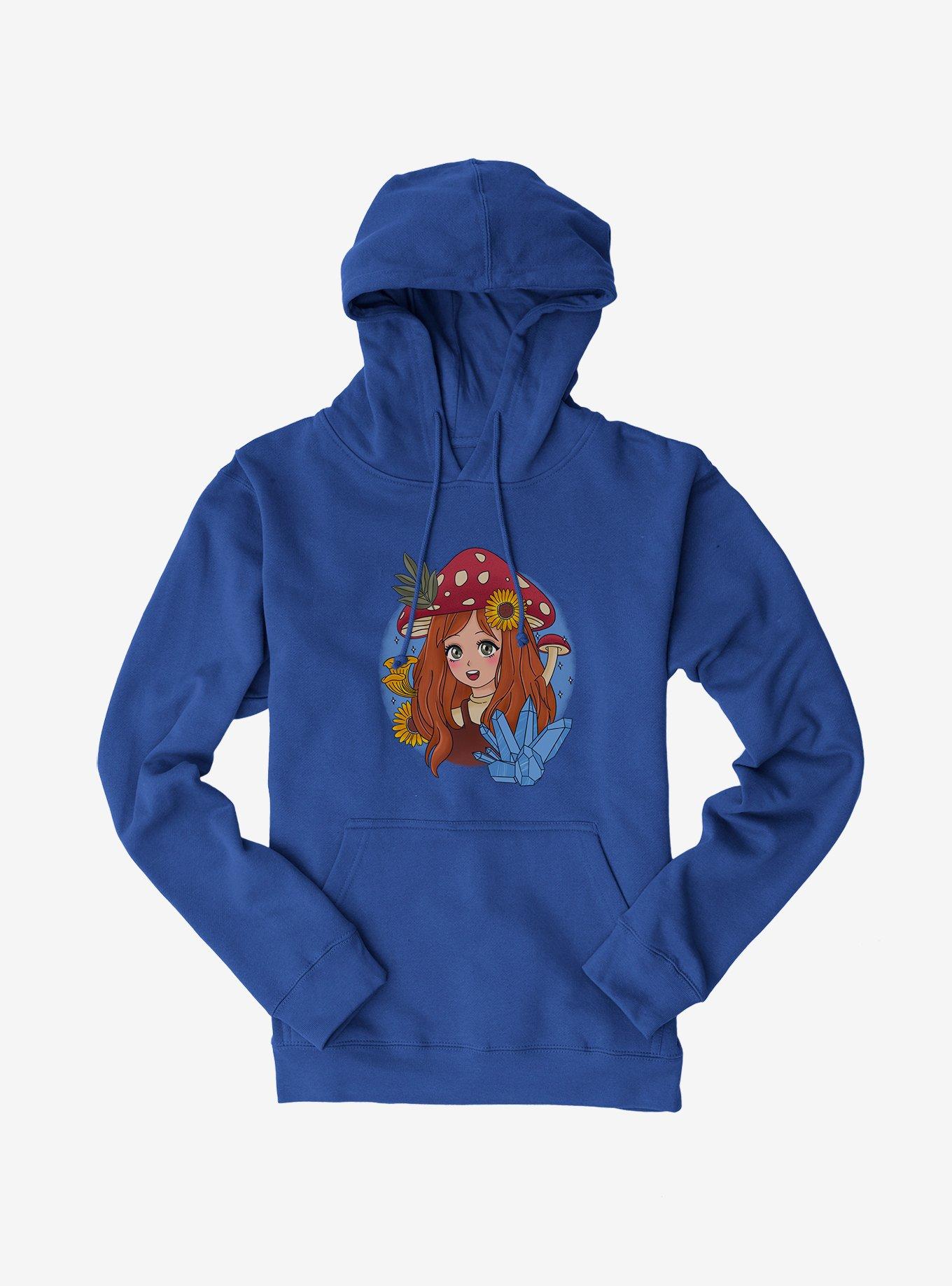 Cottagecore Mushroom Girl Hoodie, , hi-res