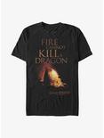 Game Of Thrones Fire Cannot Kill A Dragon T-Shirt, BLACK, hi-res