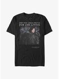 Plus Size Game Of Thrones Jon Snow Side That Fights For The Living T-Shirt, BLACK, hi-res