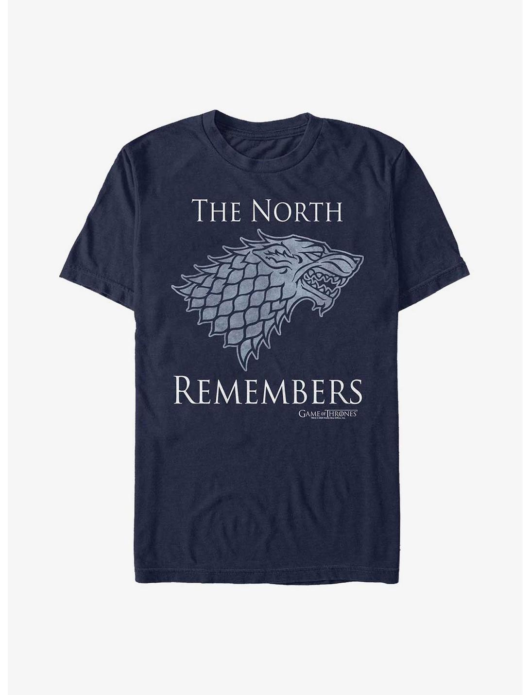 Plus Size Game Of Thrones The North Remembers T-Shirt, NAVY, hi-res