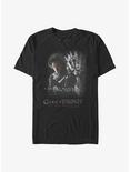 Game Of Thrones Jon Snow Watcher On The Wall T-Shirt, BLACK, hi-res