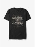 Game Of Thrones Winter Is Coming Sword T-Shirt, BLACK, hi-res