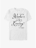 Game Of Thrones Winter Is Coming Script T-Shirt, WHITE, hi-res