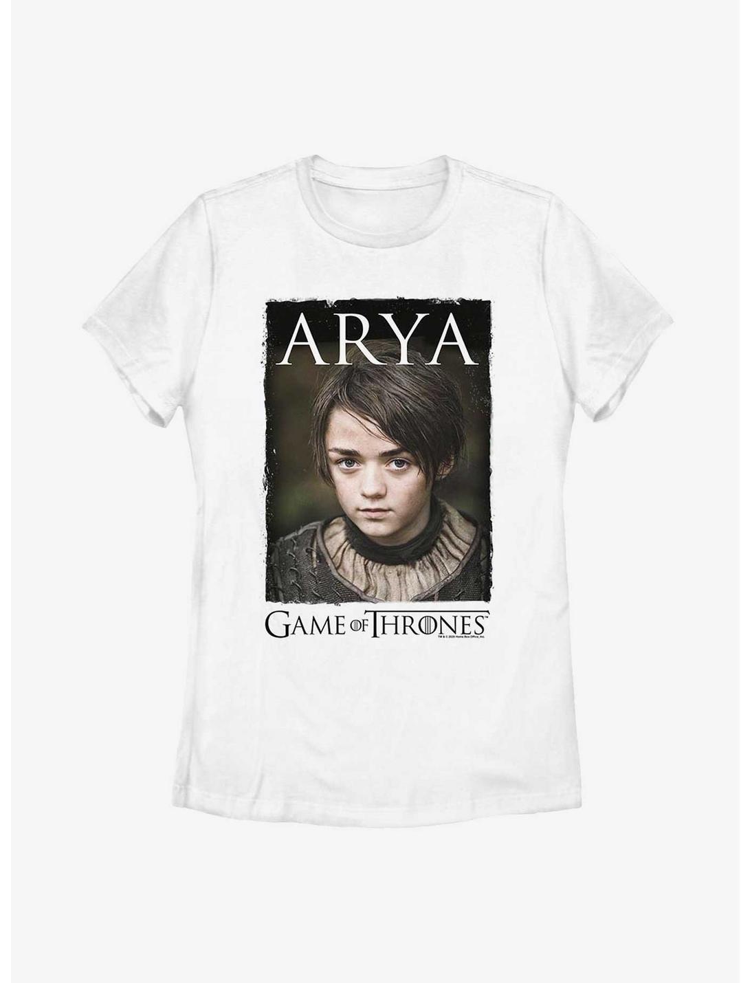 Game Of Thrones Arya Stark Womens T-Shirt, WHITE, hi-res